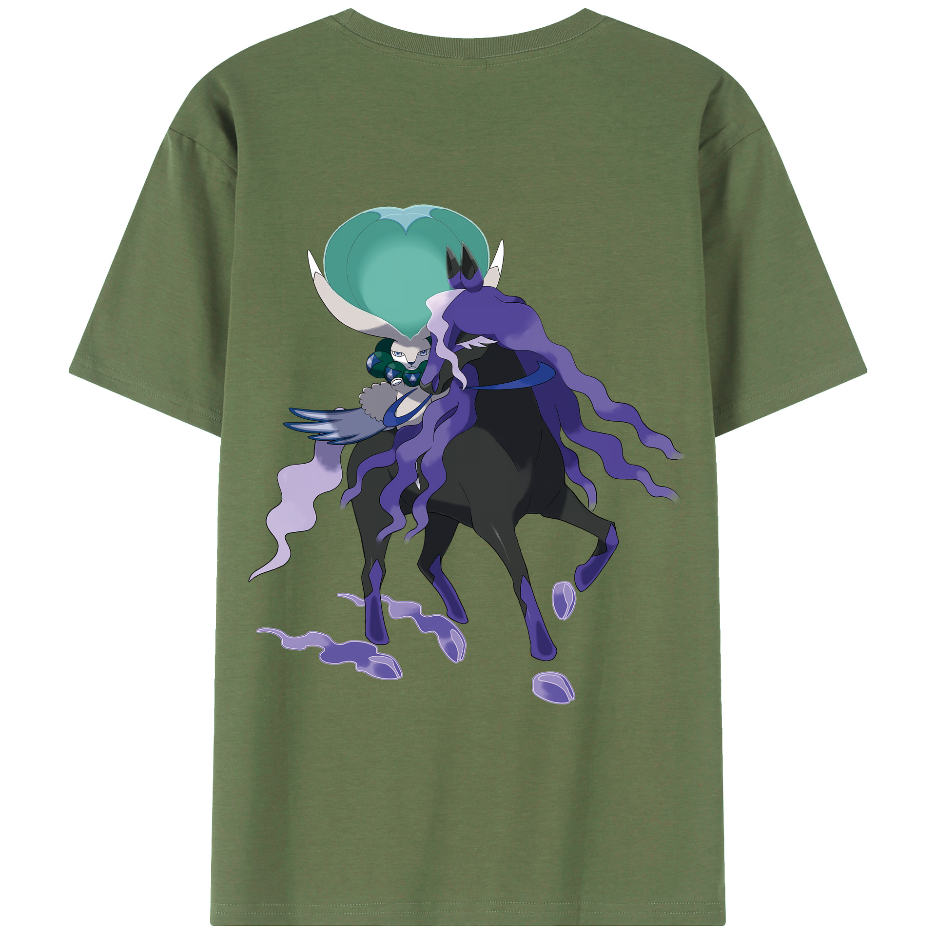 （画像用） ポケットモンスター Pokémon 綿100％ メンズ半袖Tシャツ（バックプリント） 通気性